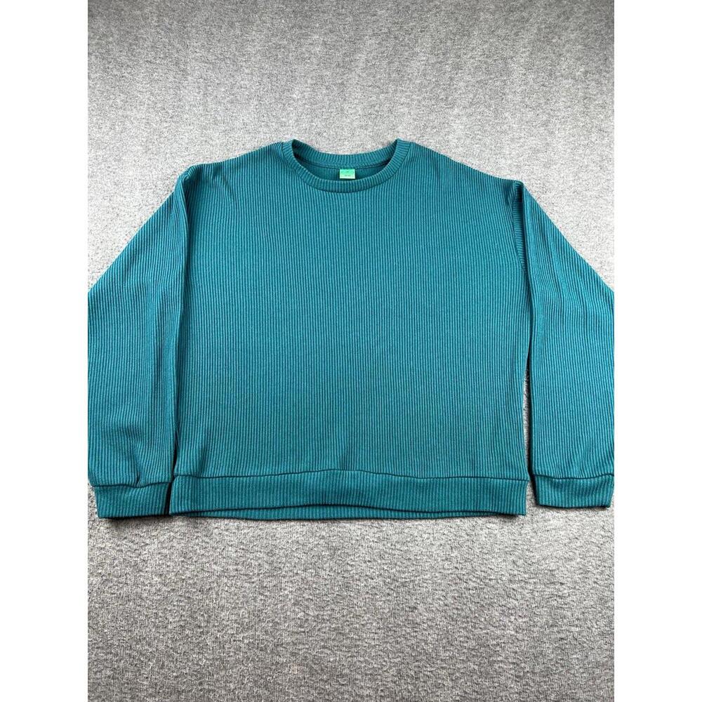 Honeydew Womens Ribbed Crew‎ Neck Sweatshirt Medium